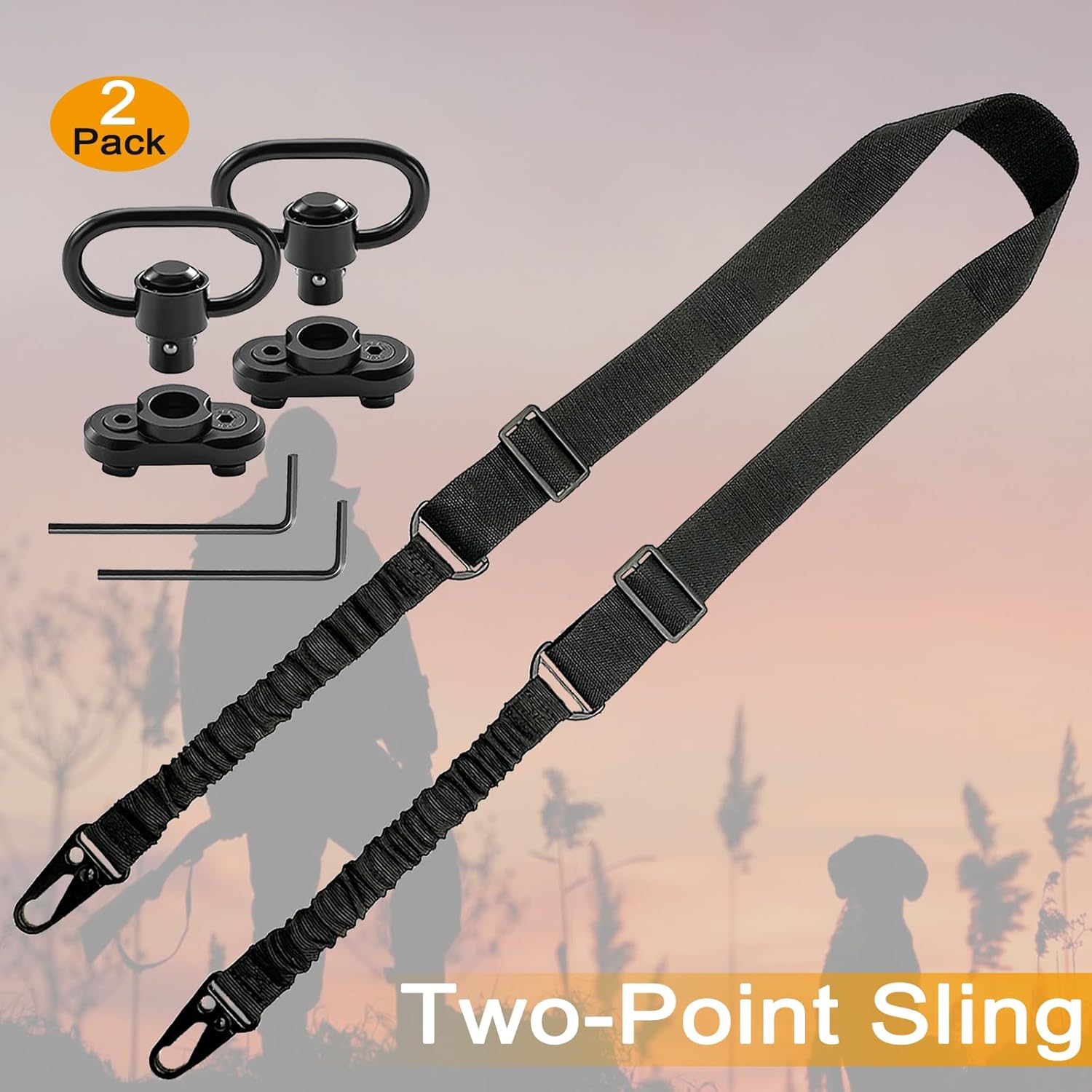Rifle Sling Swivel - 2-точечный ремень для винтовки QD с
