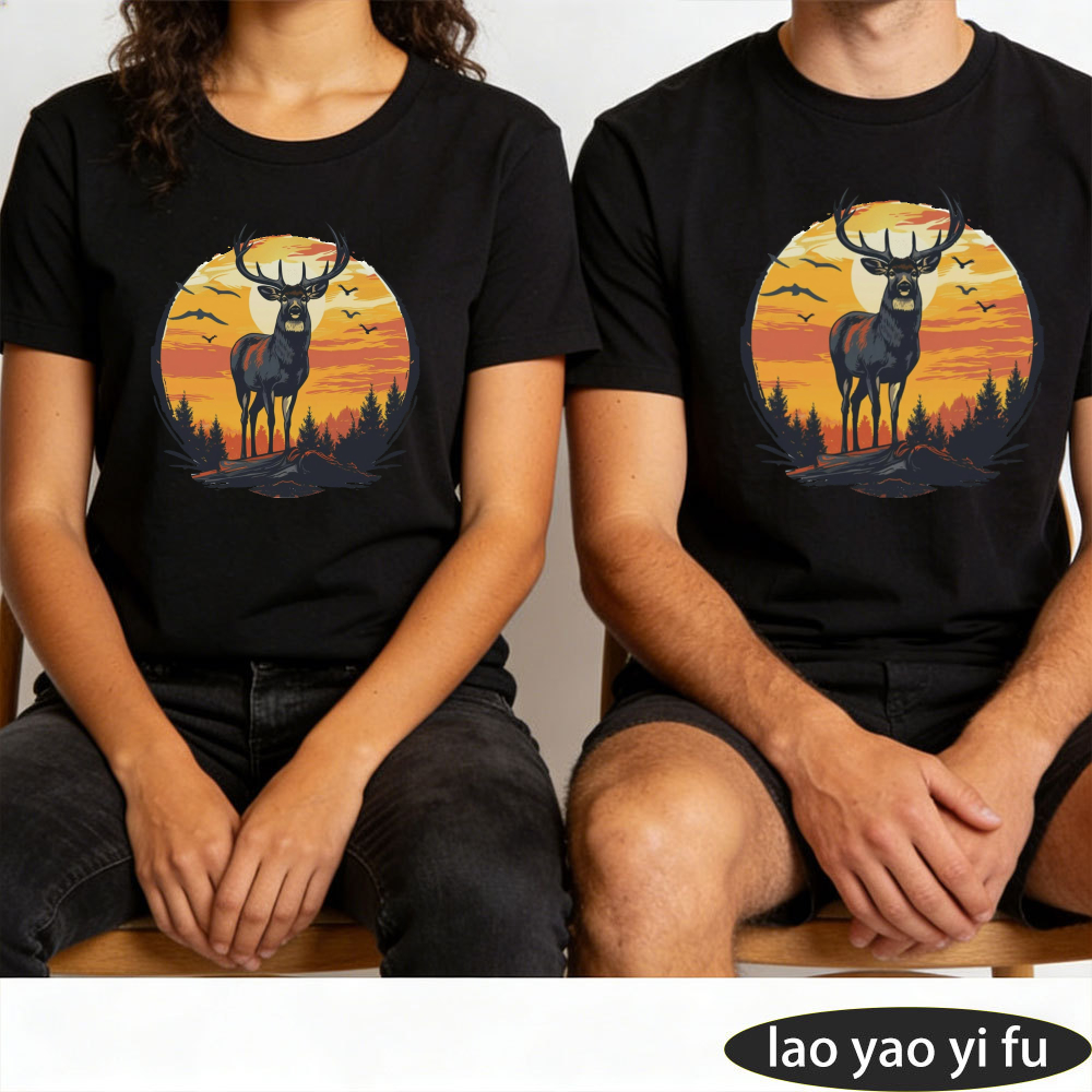 Винтажная мужская летняя хлопк – обзор и цена Outdoor Hunting Graphic Tees
