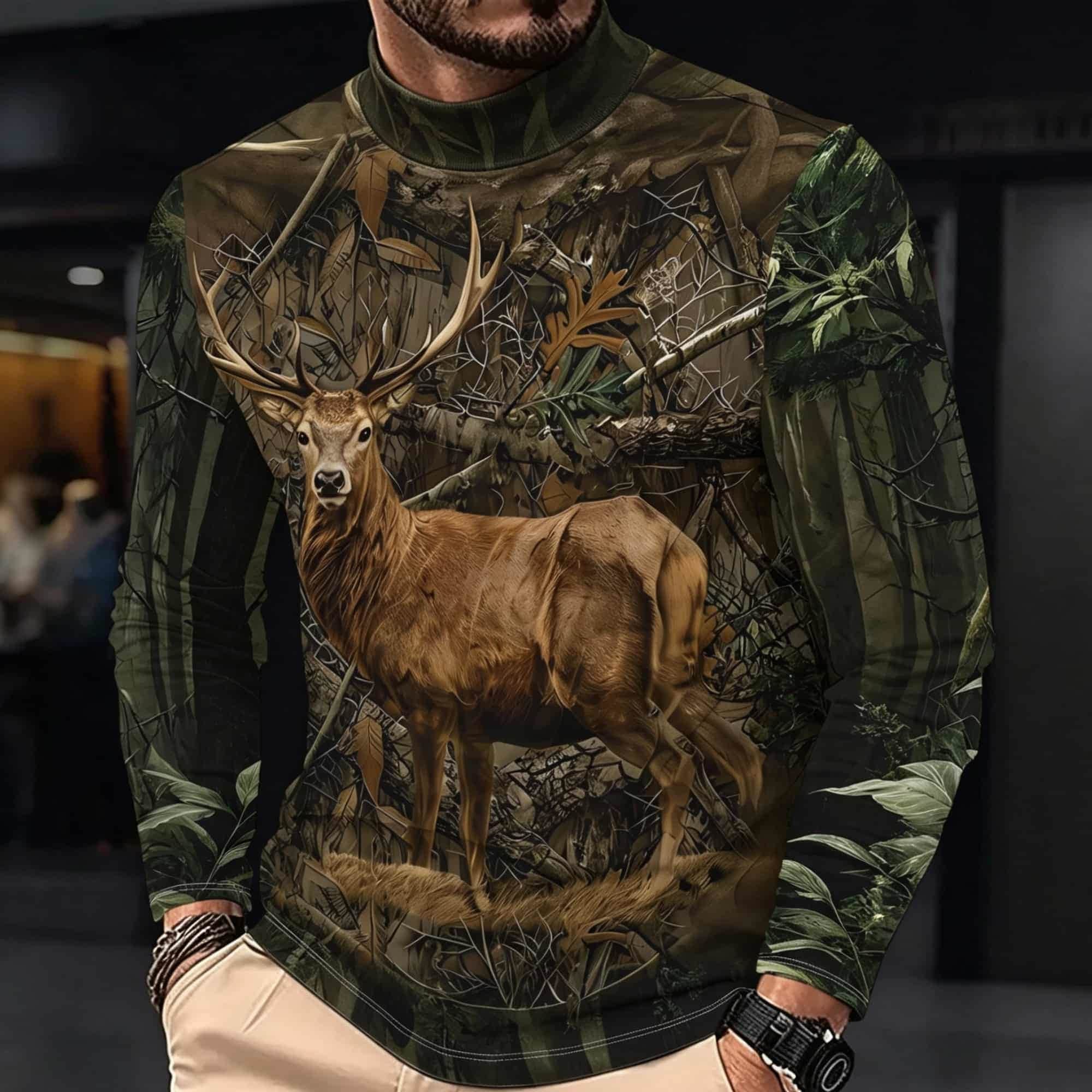 Мужская футболка с длинным рук – обзор и цена Outdoor Hunting Graphic Tees