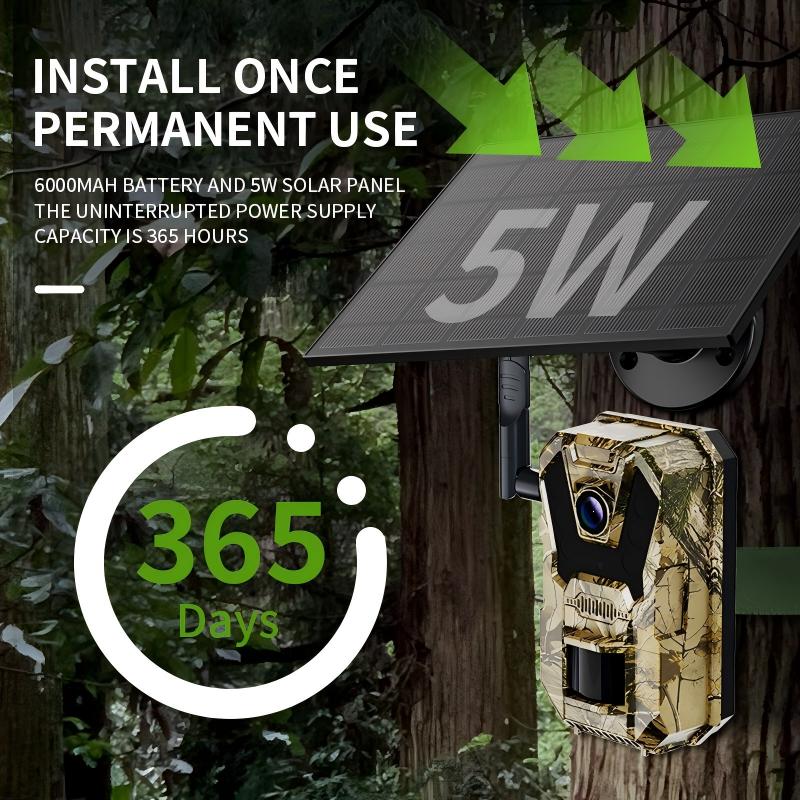 Камера для охоты T6 4G Solar L – обзор и цена Outdoor Hunting Camera Wireless