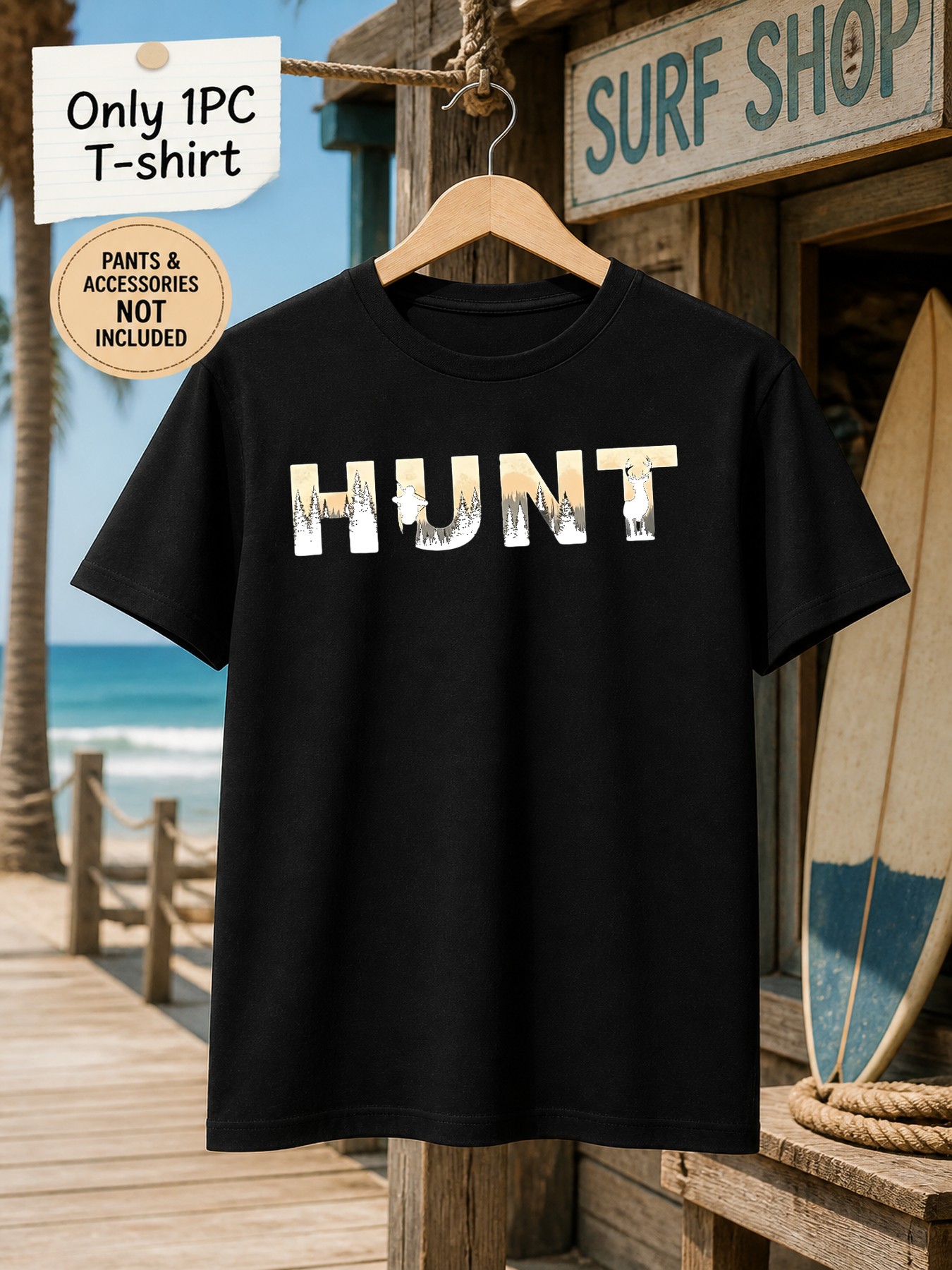 1 шт. Мужская футболка с принт – обзор и цена Outdoor Hunting Graphic Tees