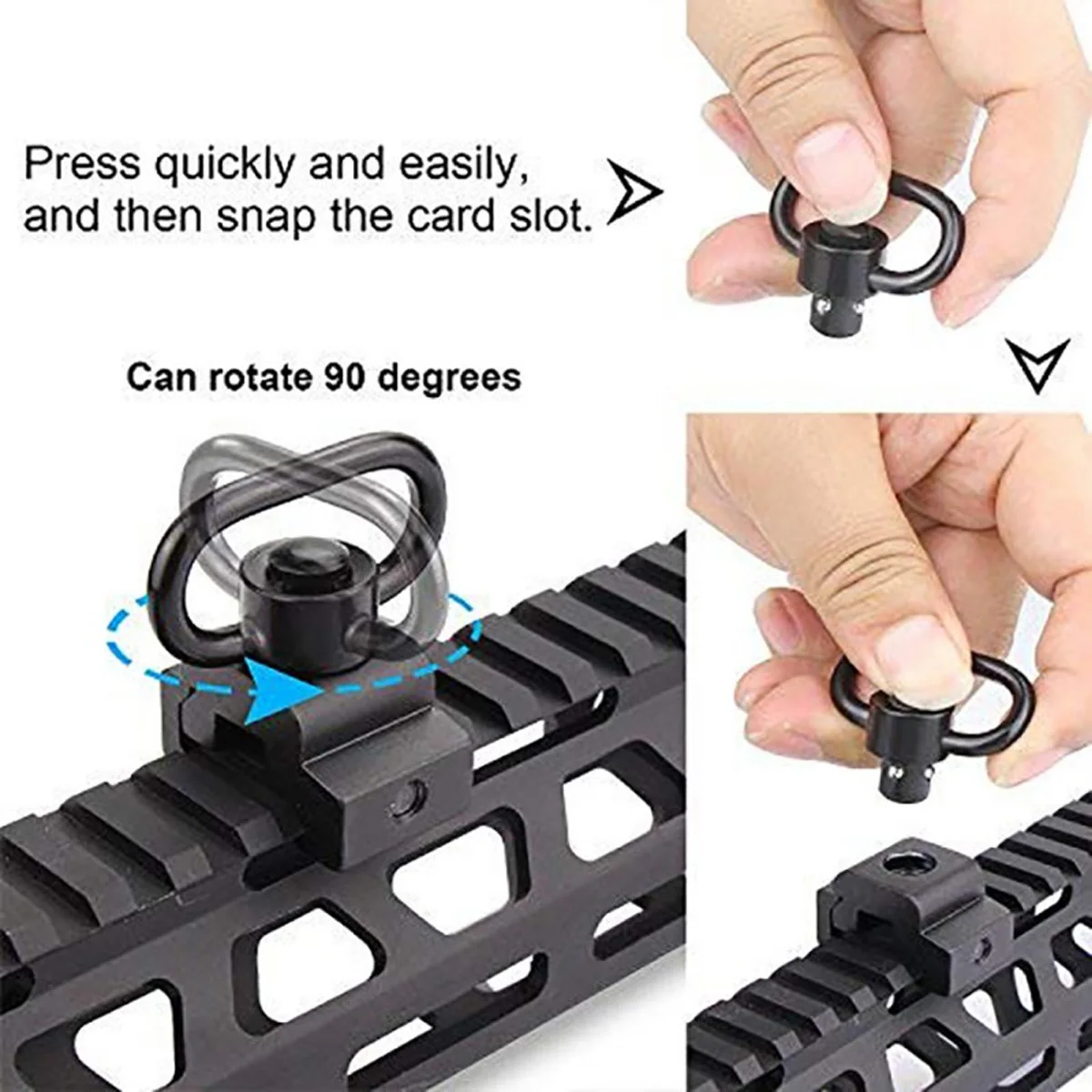 Поворотное крепление QD Sling  – обзор и цена Rifle Sling Swivel